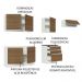 Cozinha Completa 100% MDF Madesa Acordes 260003 com Armário e Balcão - Branco/Rustic