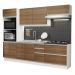 Cozinha Completa 100% MDF Madesa Acordes 270006 com Armário e Balcão - Branco/Rustic