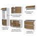 Cozinha Completa 100% MDF Madesa Acordes 270006 com Armário e Balcão - Branco/Rustic