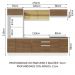 Cozinha Completa 100% MDF Madesa Acordes 270007 com Armário e Balcão - Branco/Rustic