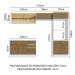 Cozinha Completa 100% MDF Madesa Acordes 270008 com Armário e Balcão - Branco/Rustic
