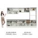 Cozinha Completa 100% MDF Madesa Acordes 310001 com Armário e Balcão - Branco/Rustic