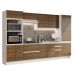 Cozinha Completa 100% MDF Madesa Acordes 330005 com Armário e Balcão - Branco/Rustic