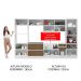 Cozinha Completa 100% MDF Madesa Acordes 330005 com Armário e Balcão - Branco/Rustic