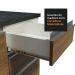 Cozinha Completa 100% MDF Madesa Acordes 330005 com Armário e Balcão - Branco/Rustic