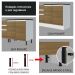 Cozinha Completa 100% MDF Madesa Acordes 330005 com Armário e Balcão - Branco/Rustic