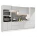 Cozinha Completa 100% MDF Madesa Acordes 330005 com Armário e Balcão - Frentes Branco Brilho