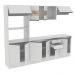 Cozinha Completa 100% MDF Madesa Smart 250 cm Modulada Com Balcão e Tampo