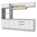 Cozinha Completa 100% MDF Madesa Smart 250 cm Modulada Com Balcão e Tampo