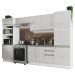 Cozinha Completa Madesa 100% MDF Acordes 2 Gavetas 11 Portas Branco Brilho (Sem Tampo e Pia)