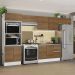 Cozinha Completa Madesa 100% MDF Acordes Com Armário e Balcão - Rustic/Branco