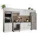 Cozinha Completa Madesa 100% MDF Acordes Com Armário e Balcão Portas Branco Brilho