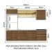 Cozinha Completa Madesa 100% MDF Acordes com Armário, Torre e Balcão (Sem Tampo e Pia)