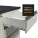 Cozinha Completa Madesa 100% MDF Acordes de Canto Portas Branco Brilho (Sem Tampo e Pia)