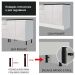 Cozinha Completa Madesa 100% MDF Acordes de Canto Portas Branco Brilho (Sem Tampo e Pia)