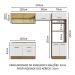 Cozinha Completa Madesa Agata 27000 com Armário e Balcão (Sem Tampo e Pia) - Rustic/Branco