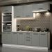 Cozinha Completa Madesa Agata 270002 com Armário e Balcão (Com Tampo) - Branco/Cinza
