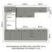 Cozinha Completa Madesa Agata 270002 com Armário e Balcão (Com Tampo) - Branco/Cinza
