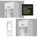 Cozinha Completa Madesa Agata 270003 com Armário e Balcão (Sem Tampo e Pia) - Branco