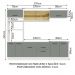 Cozinha Completa Madesa Agata 270003 com Armário e Balcão (Sem Tampo e Pia) - Branco/Cinza
