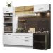 Cozinha Completa Madesa Agata 270004 com Armário e Balcão (Sem Tampo e Pia) - Branco