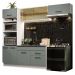 Cozinha Completa Madesa Agata 270004 com Armário e Balcão (Sem Tampo e Pia) - Branco/Cinza
