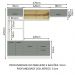 Cozinha Completa Madesa Agata 270004 com Armário e Balcão (Sem Tampo e Pia) - Branco/Cinza