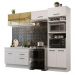 Cozinha Completa Madesa Agata 270005 com Armário e Balcão (Sem Tampo e Pia) - Branco