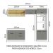 Cozinha Completa Madesa Agata 270005 com Armário e Balcão (Sem Tampo e Pia) - Branco/Cinza