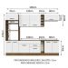 Cozinha Completa Madesa Agata 290001 com Armário e Balcão (Sem Tampo e Pia) - Rustic/Branco