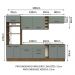 Cozinha Completa Madesa Agata 290001 com Armário e Balcão (Sem Tampo e Pia) - Rustic/Cinza