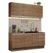 Cozinha Completa Madesa Glamy 180005 com Armário e Balcão (Sem Tampo e Pia) - Rustic
