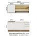 Cozinha Completa Madesa Glamy 180006 com Armário e Balcão (Sem Tampo e Pia) - Rustic/Branco