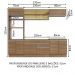 Cozinha Completa Madesa Glamy 270010 com Armário e Balcão (Sem Tampo e Pia) - Rustic