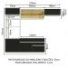 Cozinha Completa Madesa Glamy 270011 com Armário e Balcão (Sem Tampo e Pia) - Branco/Preto