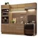 Cozinha Completa Madesa Glamy 270011 com Armário e Balcão (Sem Tampo e Pia) - Rustic