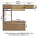 Cozinha Completa Madesa Glamy 270011 com Armário e Balcão (Sem Tampo e Pia) - Rustic