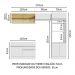 Cozinha Completa Madesa Glamy 270012 com Armário e Balcão (Sem Tampo e Pia) - Branco
