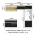 Cozinha Completa Madesa Glamy 270012 com Armário e Balcão (Sem Tampo e Pia) - Branco/Preto