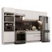 Cozinha Completa Madesa Glamy 350001 com Armário e Balcão (Sem Tampo e Pia) - Branco
