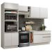 Cozinha Completa Madesa Jade com Armário e Balcão (Sem Tampo e Pia) - Branco
