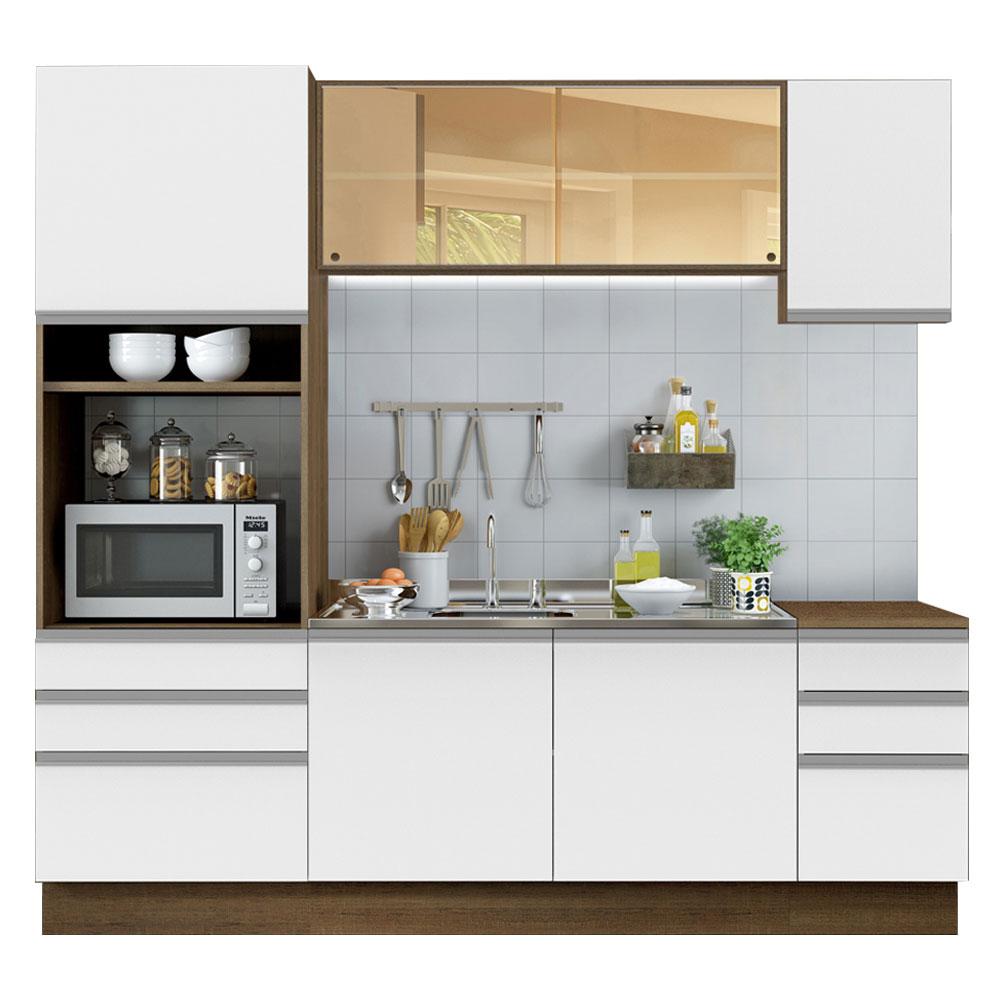 Cozinha Completa Madesa Karen 6 Portas 6 Gavetas (Sem Tampo e Pia)