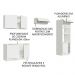 Cozinha Completa Madesa Lux 270001 com Armário e Balcão - Branco/Branco Veludo