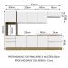 Cozinha Completa Madesa Lux 320004 com Armário e Balcão - Rustic/Branco Veludo