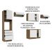 Cozinha Completa Madesa Lux 340001 com Armário e Balcão - Rustic/Branco Veludo