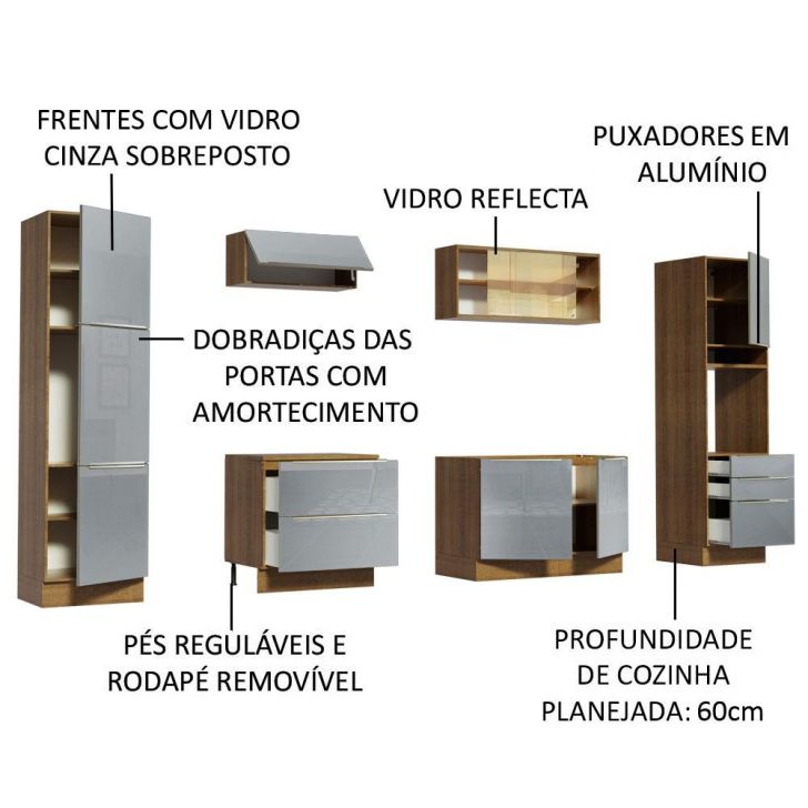 Maison Exclusive - Bancada p/ WC 120x30x4 cm madeira tratada maciça cinza- escuro