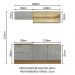 Cozinha Completa Madesa Lux com Armário e Balcão 5 Portas 2 Gavetas - Rustic