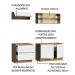 Cozinha Completa Madesa Lux com Armário e Balcão 5 Portas 2 Gavetas - Rustic/Branco Veludo