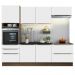 Cozinha Completa Madesa Lux com Armário e Balcão 6 Portas 5 Gavetas - Rustic/Branco Veludo