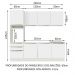Cozinha Completa Madesa Lux com Armário e Balcão 7 Portas 3 Gavetas - Branco/Branco Veludo